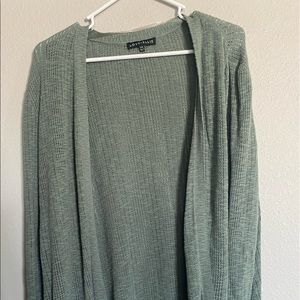 Green knit sweater